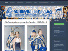 Tablet Screenshot of mkg-kornblumenblau.de